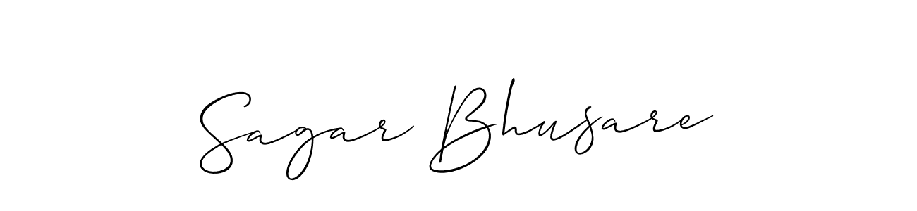 Similarly Allison_Script is the best handwritten signature design. Signature creator online .You can use it as an online autograph creator for name Sagar Bhusare. Sagar Bhusare signature style 2 images and pictures png