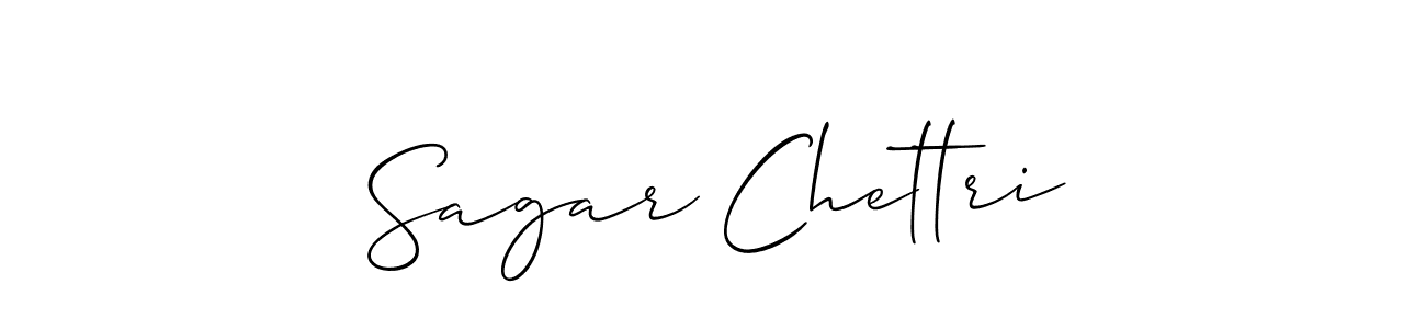 Allison_Script is a professional signature style that is perfect for those who want to add a touch of class to their signature. It is also a great choice for those who want to make their signature more unique. Get Sagar Chettri name to fancy signature for free. Sagar Chettri signature style 2 images and pictures png