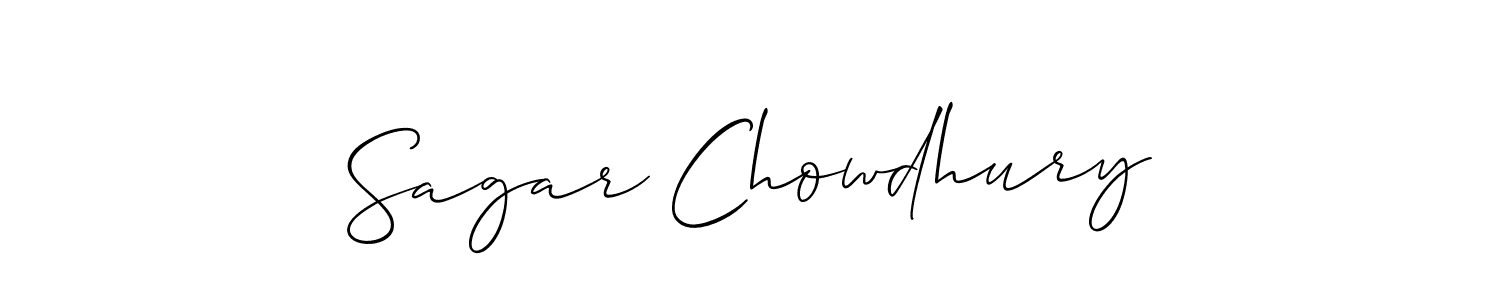 Make a short Sagar Chowdhury signature style. Manage your documents anywhere anytime using Allison_Script. Create and add eSignatures, submit forms, share and send files easily. Sagar Chowdhury signature style 2 images and pictures png