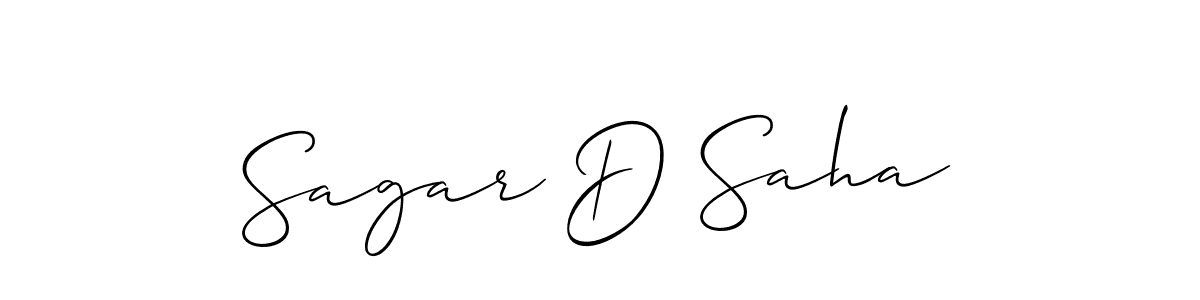 Once you've used our free online signature maker to create your best signature Allison_Script style, it's time to enjoy all of the benefits that Sagar D Saha name signing documents. Sagar D Saha signature style 2 images and pictures png