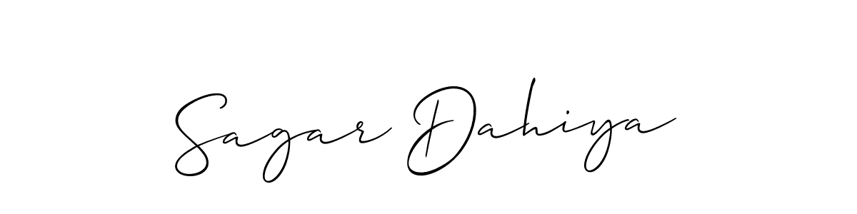 Similarly Allison_Script is the best handwritten signature design. Signature creator online .You can use it as an online autograph creator for name Sagar Dahiya. Sagar Dahiya signature style 2 images and pictures png