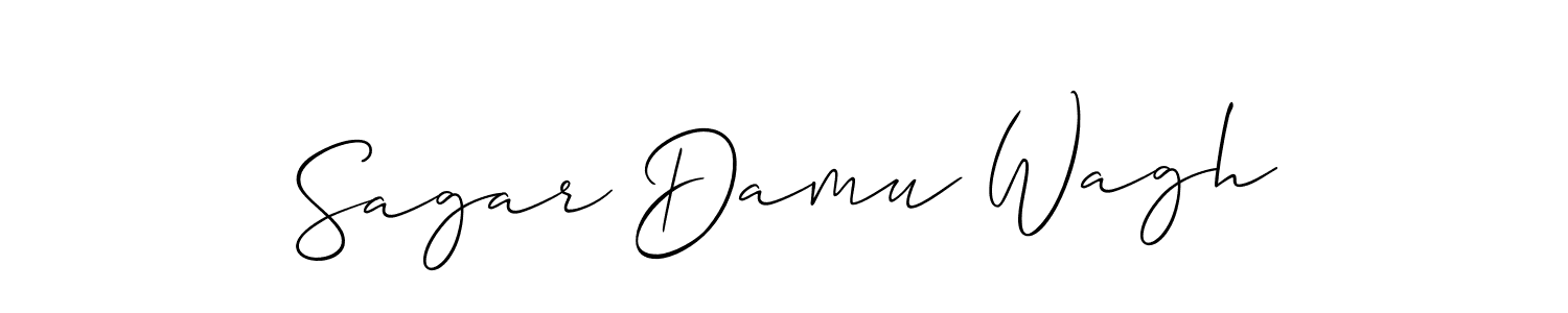 Also You can easily find your signature by using the search form. We will create Sagar Damu Wagh name handwritten signature images for you free of cost using Allison_Script sign style. Sagar Damu Wagh signature style 2 images and pictures png