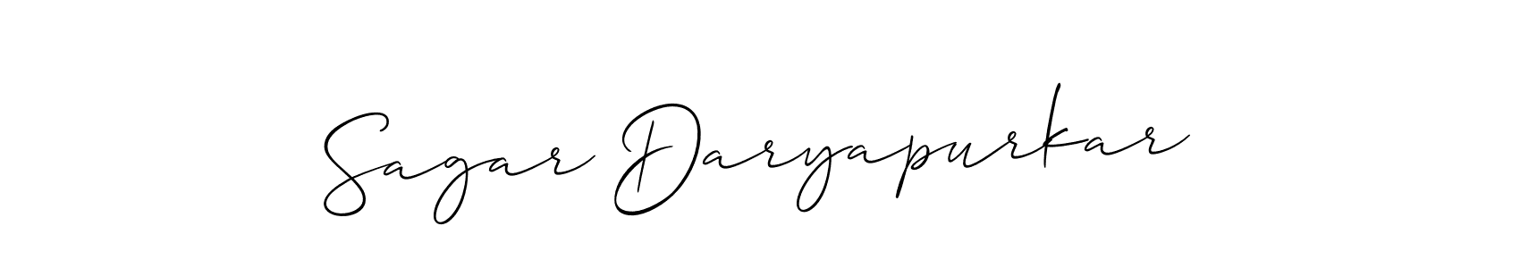 Similarly Allison_Script is the best handwritten signature design. Signature creator online .You can use it as an online autograph creator for name Sagar Daryapurkar. Sagar Daryapurkar signature style 2 images and pictures png