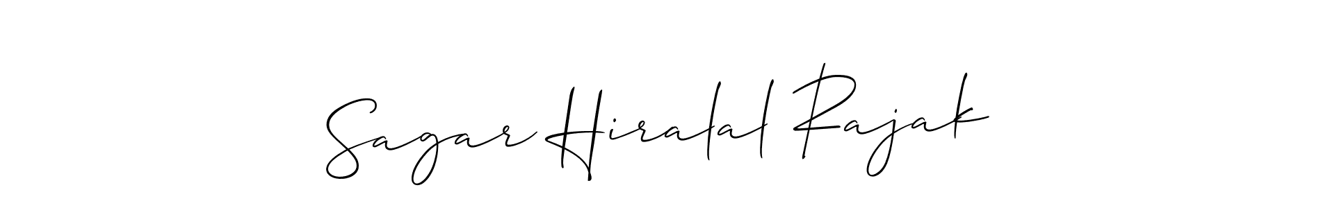 Sagar Hiralal Rajak stylish signature style. Best Handwritten Sign (Allison_Script) for my name. Handwritten Signature Collection Ideas for my name Sagar Hiralal Rajak. Sagar Hiralal Rajak signature style 2 images and pictures png