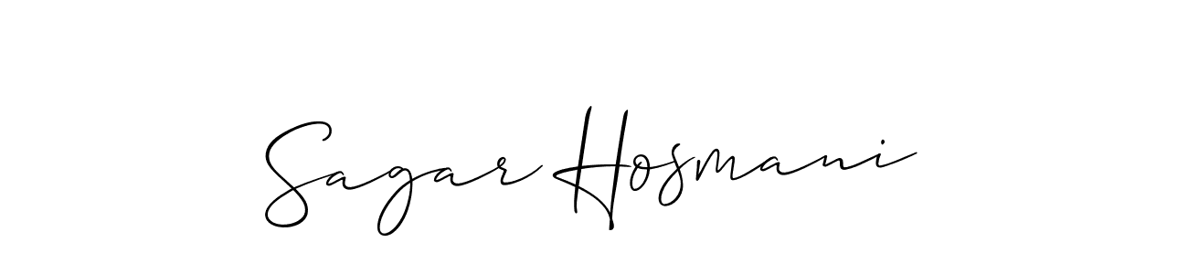 Similarly Allison_Script is the best handwritten signature design. Signature creator online .You can use it as an online autograph creator for name Sagar Hosmani. Sagar Hosmani signature style 2 images and pictures png