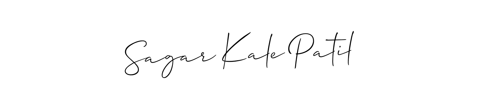 You should practise on your own different ways (Allison_Script) to write your name (Sagar Kale Patil) in signature. don't let someone else do it for you. Sagar Kale Patil signature style 2 images and pictures png