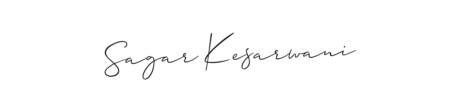 Similarly Allison_Script is the best handwritten signature design. Signature creator online .You can use it as an online autograph creator for name Sagar Kesarwani. Sagar Kesarwani signature style 2 images and pictures png