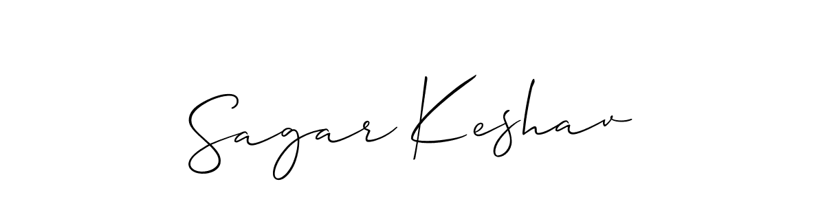 if you are searching for the best signature style for your name Sagar Keshav. so please give up your signature search. here we have designed multiple signature styles  using Allison_Script. Sagar Keshav signature style 2 images and pictures png