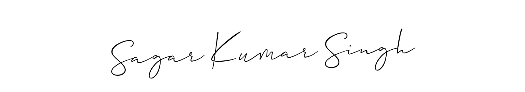 See photos of Sagar Kumar Singh official signature by Spectra . Check more albums & portfolios. Read reviews & check more about Allison_Script font. Sagar Kumar Singh signature style 2 images and pictures png