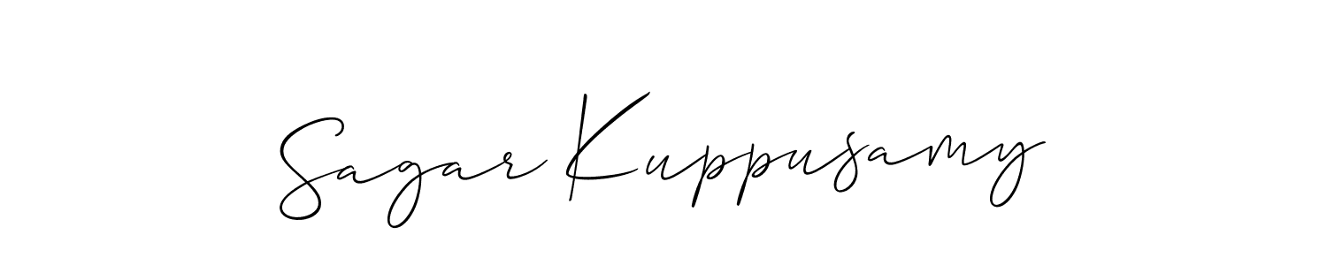 Use a signature maker to create a handwritten signature online. With this signature software, you can design (Allison_Script) your own signature for name Sagar Kuppusamy. Sagar Kuppusamy signature style 2 images and pictures png