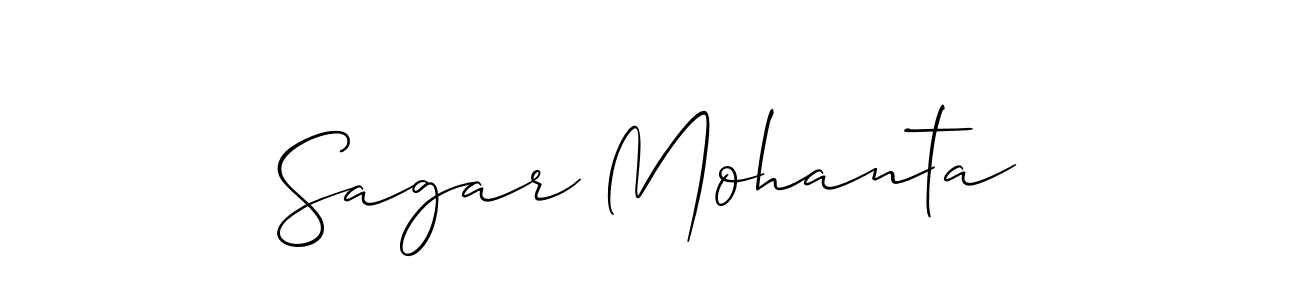 It looks lik you need a new signature style for name Sagar Mohanta. Design unique handwritten (Allison_Script) signature with our free signature maker in just a few clicks. Sagar Mohanta signature style 2 images and pictures png