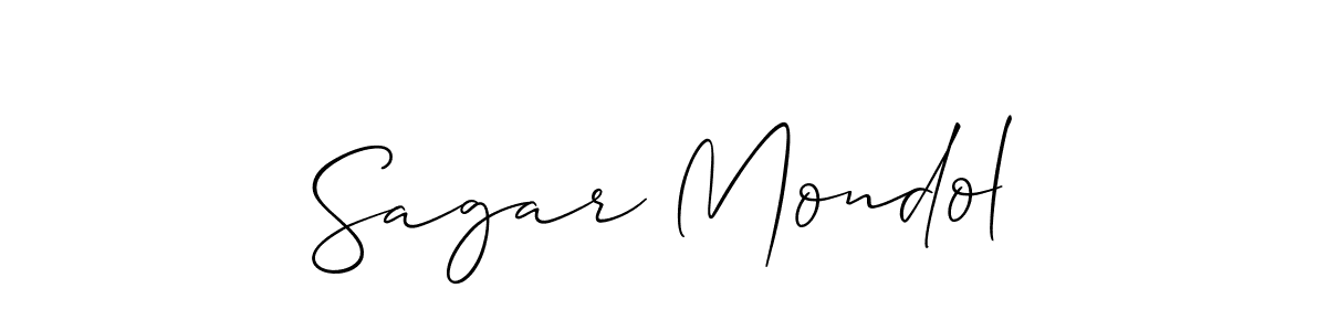 if you are searching for the best signature style for your name Sagar Mondol. so please give up your signature search. here we have designed multiple signature styles  using Allison_Script. Sagar Mondol signature style 2 images and pictures png