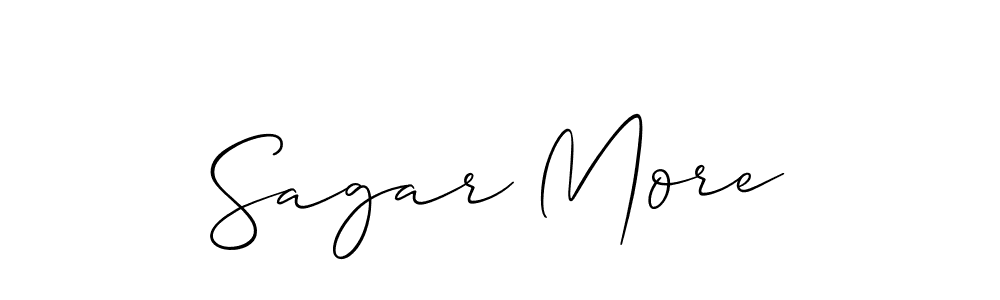 Allison_Script is a professional signature style that is perfect for those who want to add a touch of class to their signature. It is also a great choice for those who want to make their signature more unique. Get Sagar More name to fancy signature for free. Sagar More signature style 2 images and pictures png