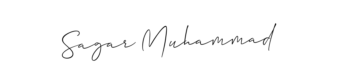 How to make Sagar Muhammad signature? Allison_Script is a professional autograph style. Create handwritten signature for Sagar Muhammad name. Sagar Muhammad signature style 2 images and pictures png
