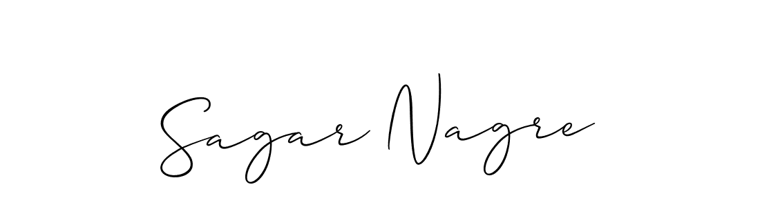 Also You can easily find your signature by using the search form. We will create Sagar Nagre name handwritten signature images for you free of cost using Allison_Script sign style. Sagar Nagre signature style 2 images and pictures png