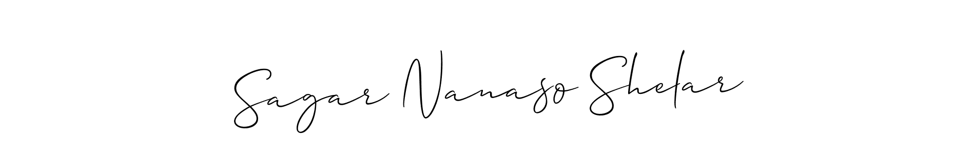 You can use this online signature creator to create a handwritten signature for the name Sagar Nanaso Shelar. This is the best online autograph maker. Sagar Nanaso Shelar signature style 2 images and pictures png