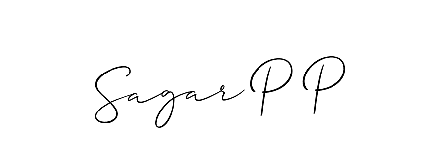 This is the best signature style for the Sagar P P name. Also you like these signature font (Allison_Script). Mix name signature. Sagar P P signature style 2 images and pictures png