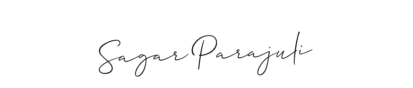 Create a beautiful signature design for name Sagar Parajuli. With this signature (Allison_Script) fonts, you can make a handwritten signature for free. Sagar Parajuli signature style 2 images and pictures png