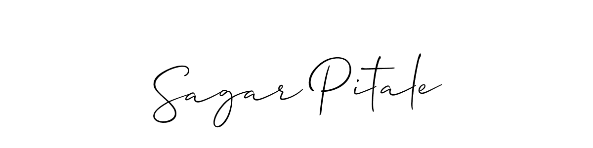 How to Draw Sagar Pitale signature style? Allison_Script is a latest design signature styles for name Sagar Pitale. Sagar Pitale signature style 2 images and pictures png
