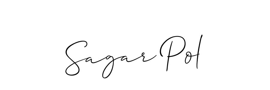 Also we have Sagar Pol name is the best signature style. Create professional handwritten signature collection using Allison_Script autograph style. Sagar Pol signature style 2 images and pictures png