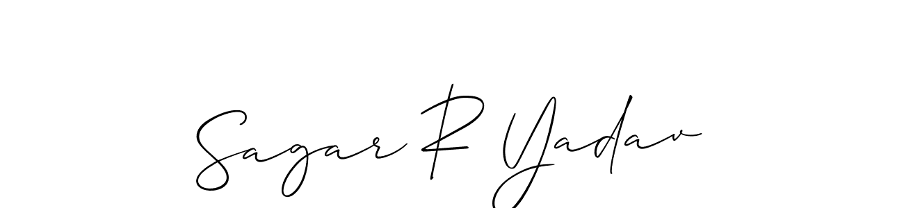 Design your own signature with our free online signature maker. With this signature software, you can create a handwritten (Allison_Script) signature for name Sagar R Yadav. Sagar R Yadav signature style 2 images and pictures png