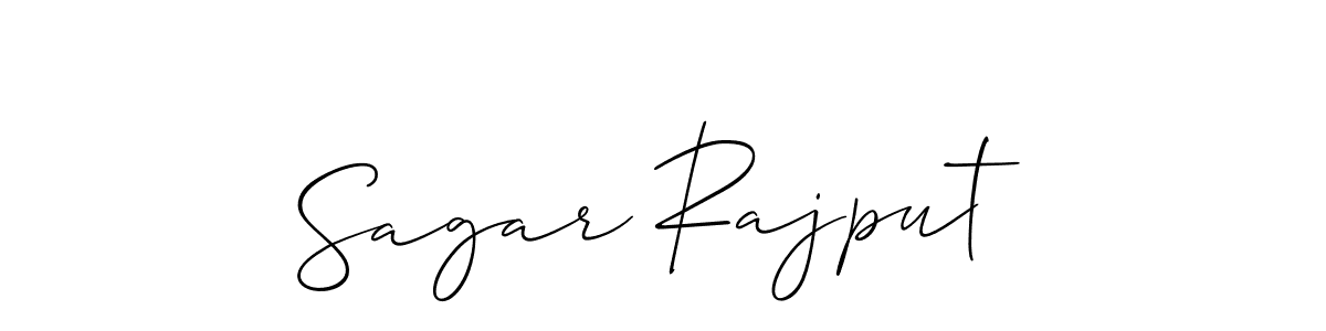 Sagar Rajput stylish signature style. Best Handwritten Sign (Allison_Script) for my name. Handwritten Signature Collection Ideas for my name Sagar Rajput. Sagar Rajput signature style 2 images and pictures png