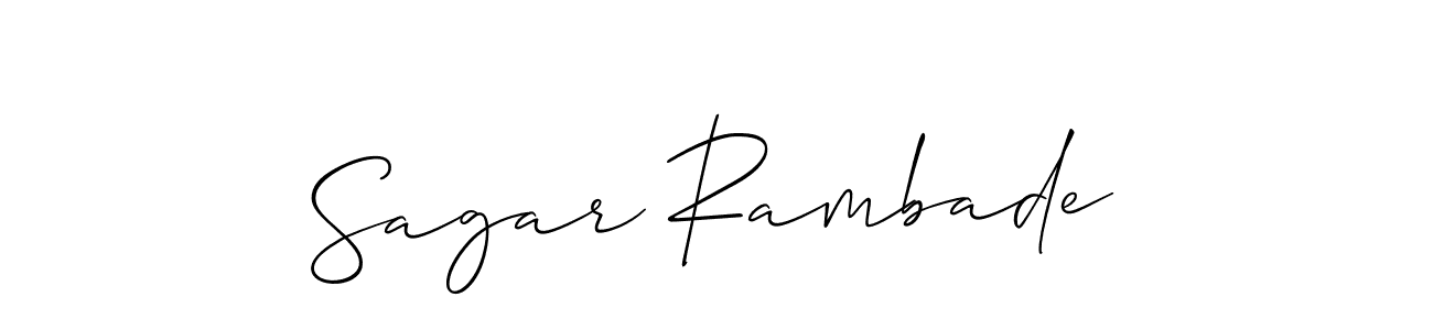 Similarly Allison_Script is the best handwritten signature design. Signature creator online .You can use it as an online autograph creator for name Sagar Rambade. Sagar Rambade signature style 2 images and pictures png