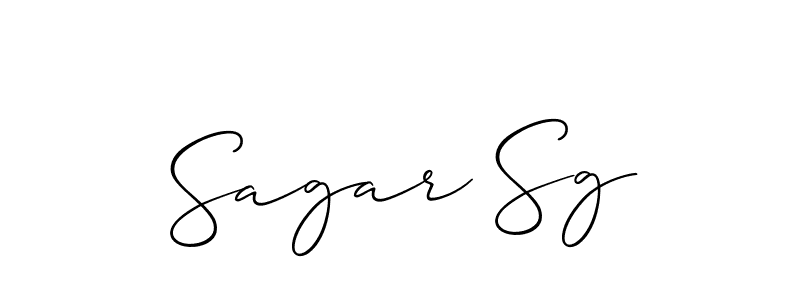 Allison_Script is a professional signature style that is perfect for those who want to add a touch of class to their signature. It is also a great choice for those who want to make their signature more unique. Get Sagar Sg name to fancy signature for free. Sagar Sg signature style 2 images and pictures png