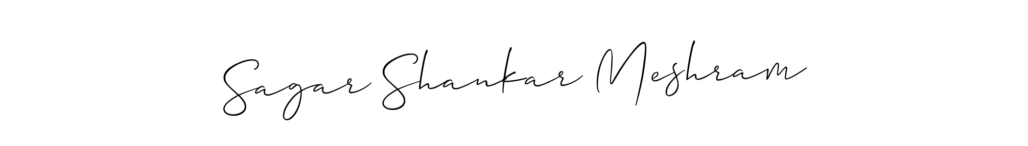 You should practise on your own different ways (Allison_Script) to write your name (Sagar Shankar Meshram) in signature. don't let someone else do it for you. Sagar Shankar Meshram signature style 2 images and pictures png