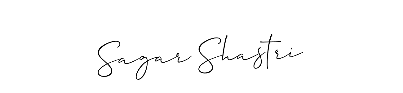 Also we have Sagar Shastri name is the best signature style. Create professional handwritten signature collection using Allison_Script autograph style. Sagar Shastri signature style 2 images and pictures png