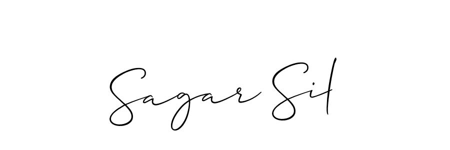 It looks lik you need a new signature style for name Sagar Sil. Design unique handwritten (Allison_Script) signature with our free signature maker in just a few clicks. Sagar Sil signature style 2 images and pictures png