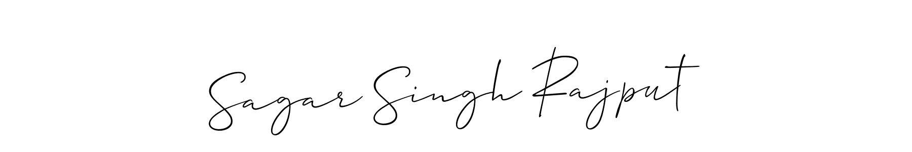 Make a beautiful signature design for name Sagar Singh Rajput. With this signature (Allison_Script) style, you can create a handwritten signature for free. Sagar Singh Rajput signature style 2 images and pictures png