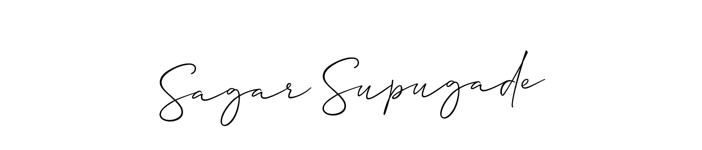 Create a beautiful signature design for name Sagar Supugade. With this signature (Allison_Script) fonts, you can make a handwritten signature for free. Sagar Supugade signature style 2 images and pictures png
