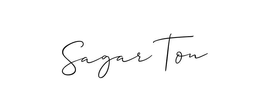 Make a beautiful signature design for name Sagar Ton. Use this online signature maker to create a handwritten signature for free. Sagar Ton signature style 2 images and pictures png