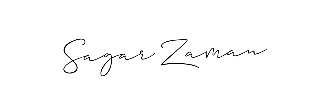 You should practise on your own different ways (Allison_Script) to write your name (Sagar Zaman) in signature. don't let someone else do it for you. Sagar Zaman signature style 2 images and pictures png