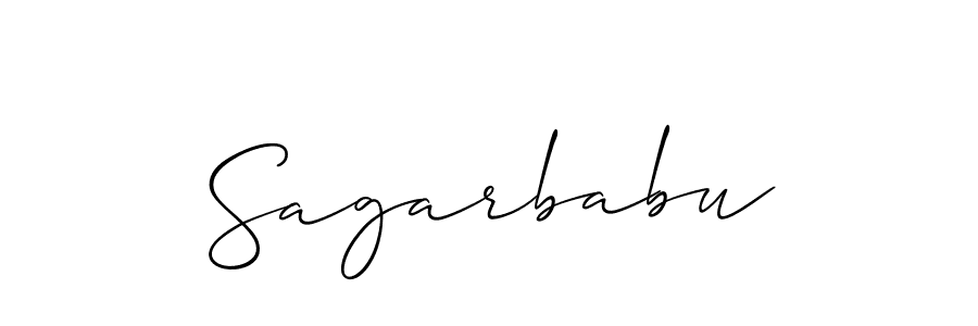 The best way (Allison_Script) to make a short signature is to pick only two or three words in your name. The name Sagarbabu include a total of six letters. For converting this name. Sagarbabu signature style 2 images and pictures png