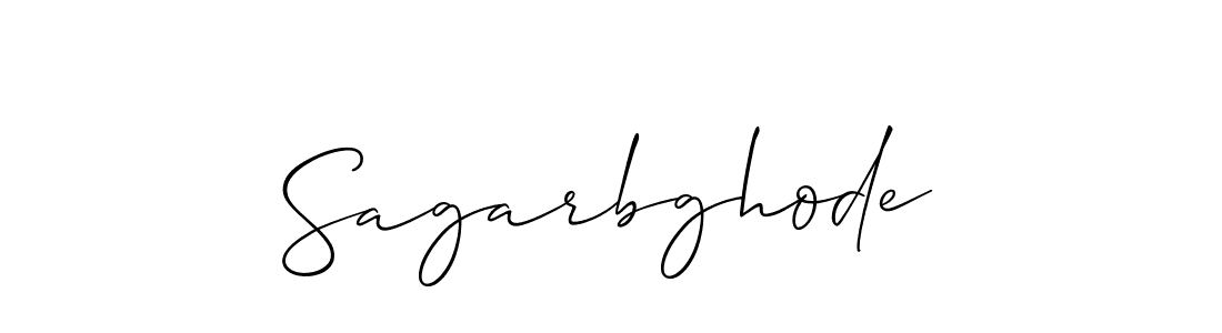 Make a beautiful signature design for name Sagarbghode. With this signature (Allison_Script) style, you can create a handwritten signature for free. Sagarbghode signature style 2 images and pictures png