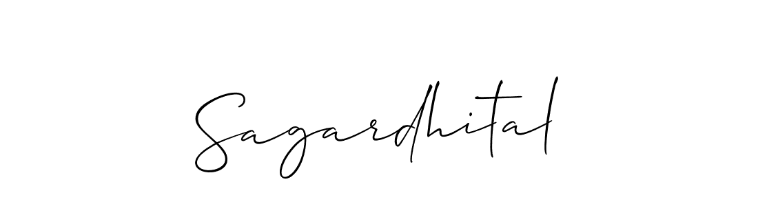 How to make Sagardhital signature? Allison_Script is a professional autograph style. Create handwritten signature for Sagardhital name. Sagardhital signature style 2 images and pictures png