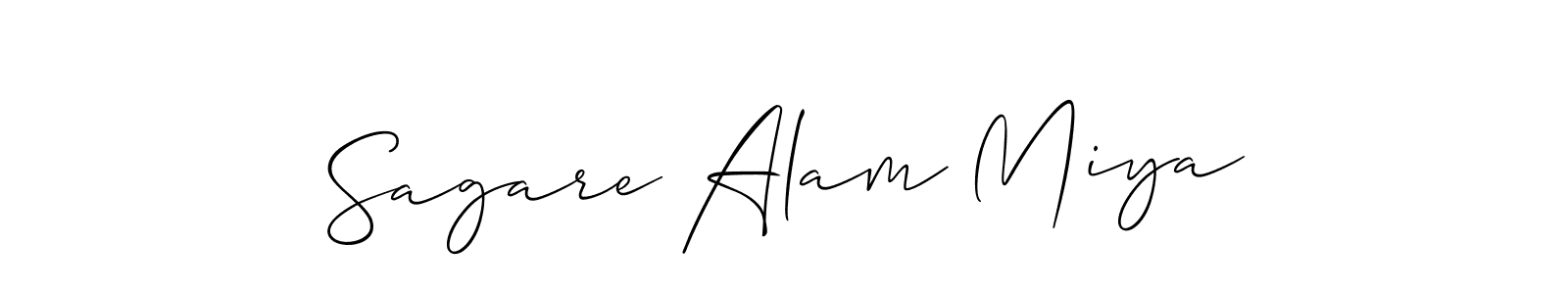 Make a short Sagare Alam Miya signature style. Manage your documents anywhere anytime using Allison_Script. Create and add eSignatures, submit forms, share and send files easily. Sagare Alam Miya signature style 2 images and pictures png