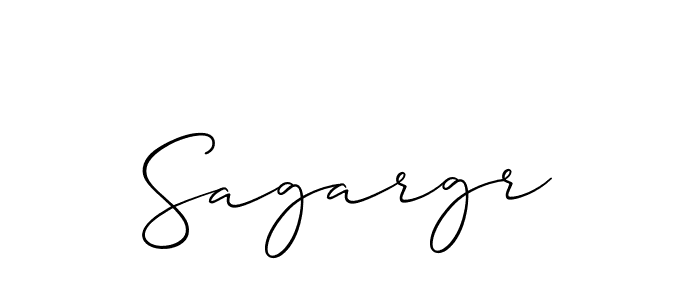 Allison_Script is a professional signature style that is perfect for those who want to add a touch of class to their signature. It is also a great choice for those who want to make their signature more unique. Get Sagargr name to fancy signature for free. Sagargr signature style 2 images and pictures png