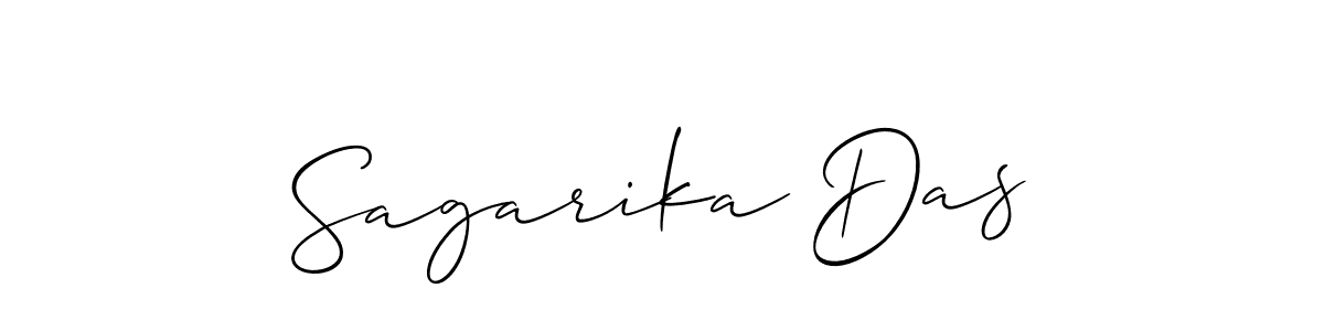 The best way (Allison_Script) to make a short signature is to pick only two or three words in your name. The name Sagarika Das include a total of six letters. For converting this name. Sagarika Das signature style 2 images and pictures png