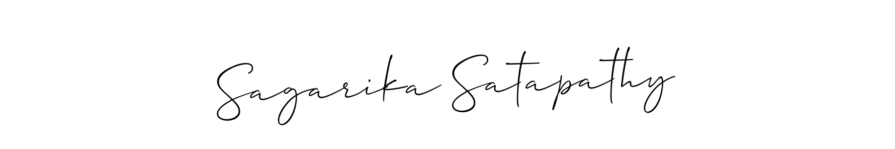 Sagarika Satapathy stylish signature style. Best Handwritten Sign (Allison_Script) for my name. Handwritten Signature Collection Ideas for my name Sagarika Satapathy. Sagarika Satapathy signature style 2 images and pictures png