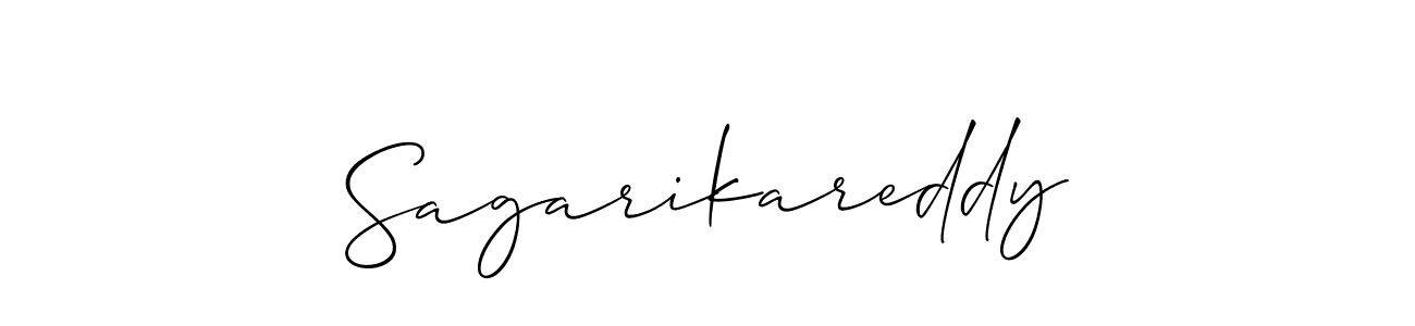 Create a beautiful signature design for name Sagarikareddy. With this signature (Allison_Script) fonts, you can make a handwritten signature for free. Sagarikareddy signature style 2 images and pictures png