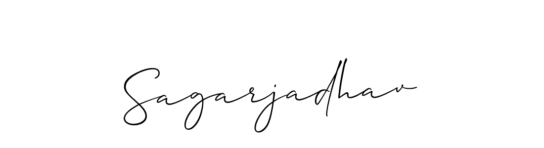 Sagarjadhav stylish signature style. Best Handwritten Sign (Allison_Script) for my name. Handwritten Signature Collection Ideas for my name Sagarjadhav. Sagarjadhav signature style 2 images and pictures png