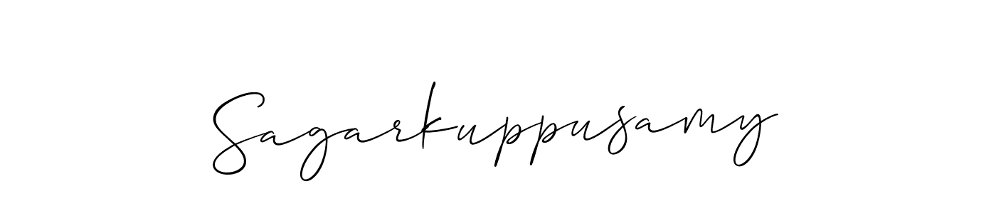 How to Draw Sagarkuppusamy signature style? Allison_Script is a latest design signature styles for name Sagarkuppusamy. Sagarkuppusamy signature style 2 images and pictures png