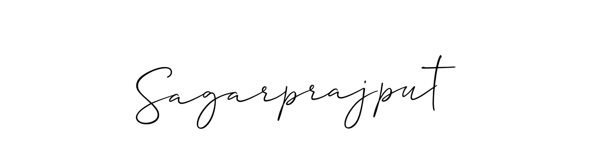 Create a beautiful signature design for name Sagarprajput. With this signature (Allison_Script) fonts, you can make a handwritten signature for free. Sagarprajput signature style 2 images and pictures png