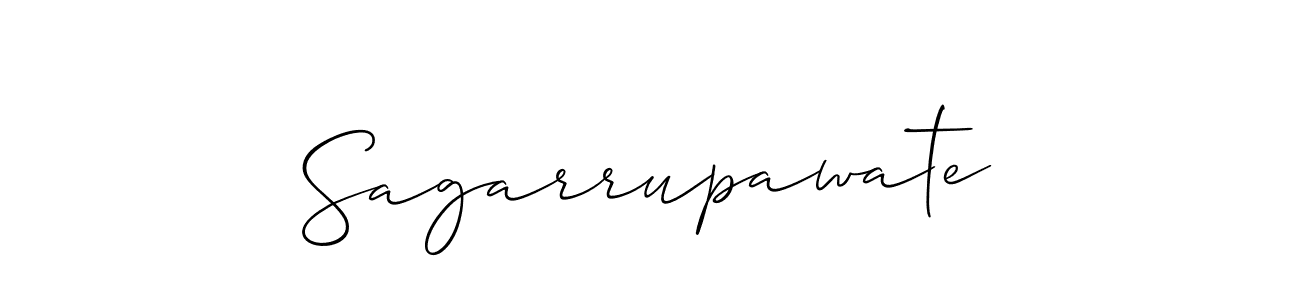 Also You can easily find your signature by using the search form. We will create Sagarrupawate name handwritten signature images for you free of cost using Allison_Script sign style. Sagarrupawate signature style 2 images and pictures png