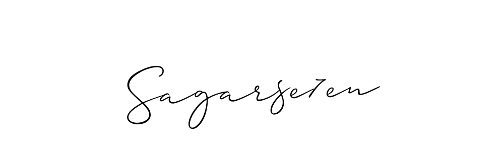Also You can easily find your signature by using the search form. We will create Sagarse7en name handwritten signature images for you free of cost using Allison_Script sign style. Sagarse7en signature style 2 images and pictures png