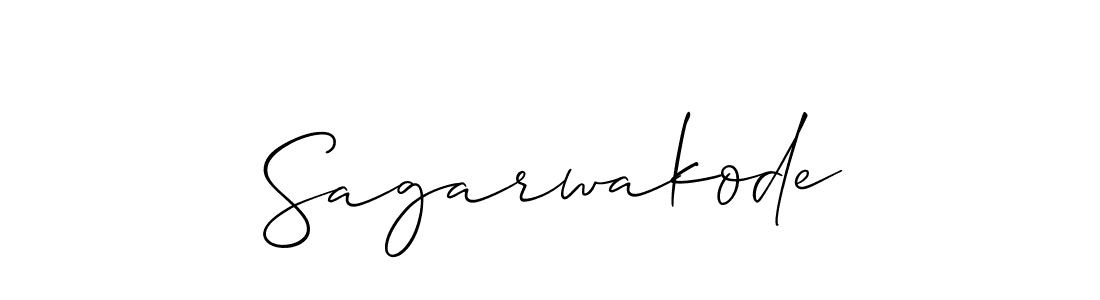 Once you've used our free online signature maker to create your best signature Allison_Script style, it's time to enjoy all of the benefits that Sagarwakode name signing documents. Sagarwakode signature style 2 images and pictures png