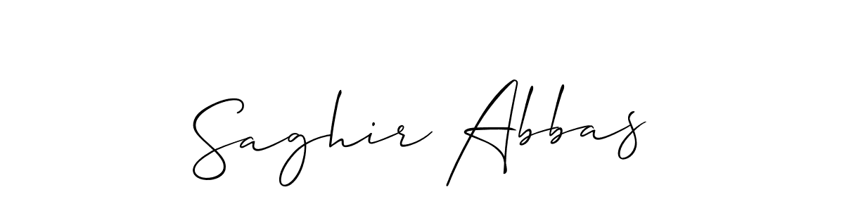 Saghir Abbas stylish signature style. Best Handwritten Sign (Allison_Script) for my name. Handwritten Signature Collection Ideas for my name Saghir Abbas. Saghir Abbas signature style 2 images and pictures png